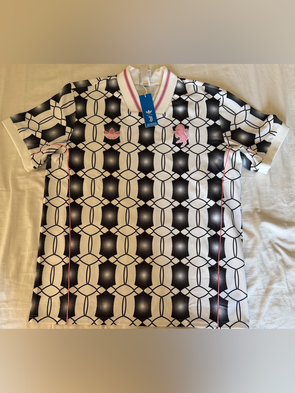 Adidas Originals Juventus Turin Lifestyler Soccer Jersey JM9447 Men’s Sz: Large